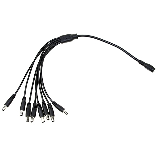 Lead Cord 8 Port Cable for AC Adapter POWER Supply CCTV Cameras Mains