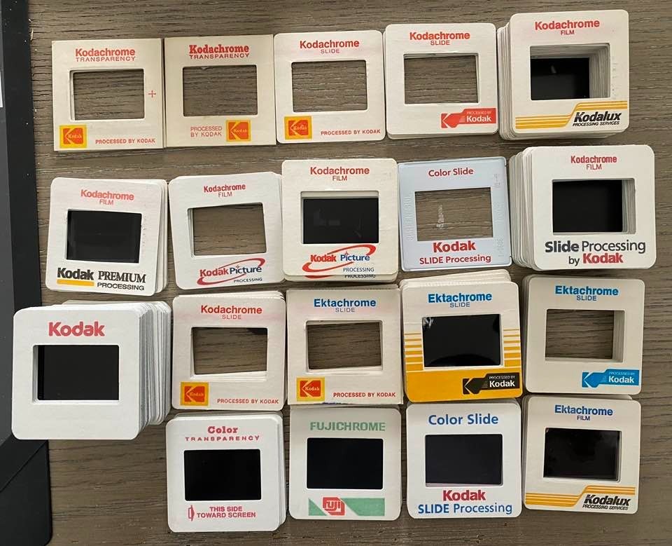 35mm Slide Mounts, 25 assorted, great for scrapbooking and other uses!