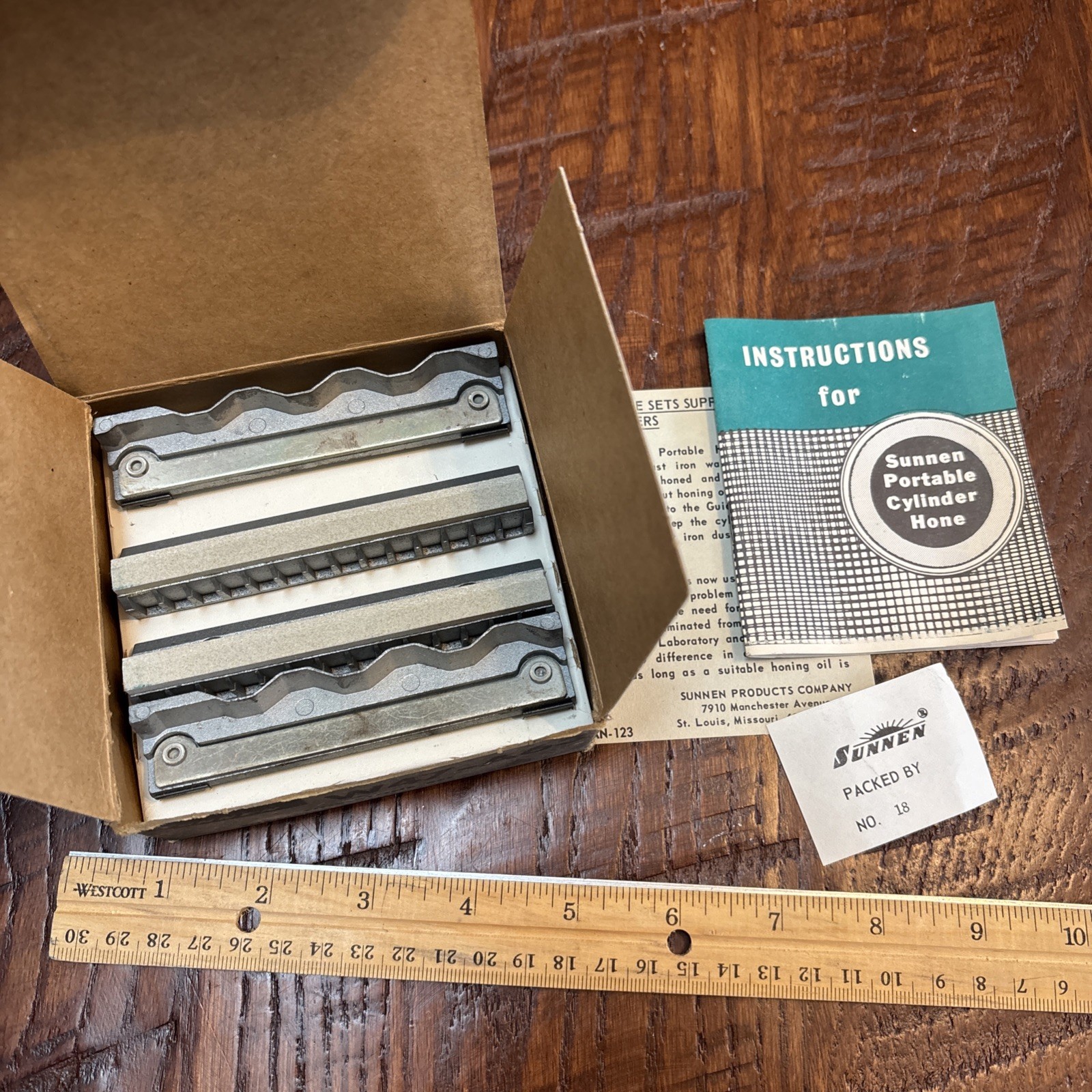 Sunnen W47-A63 Honing Stone Set, diameter range 4.12-60", NOS VTG original box