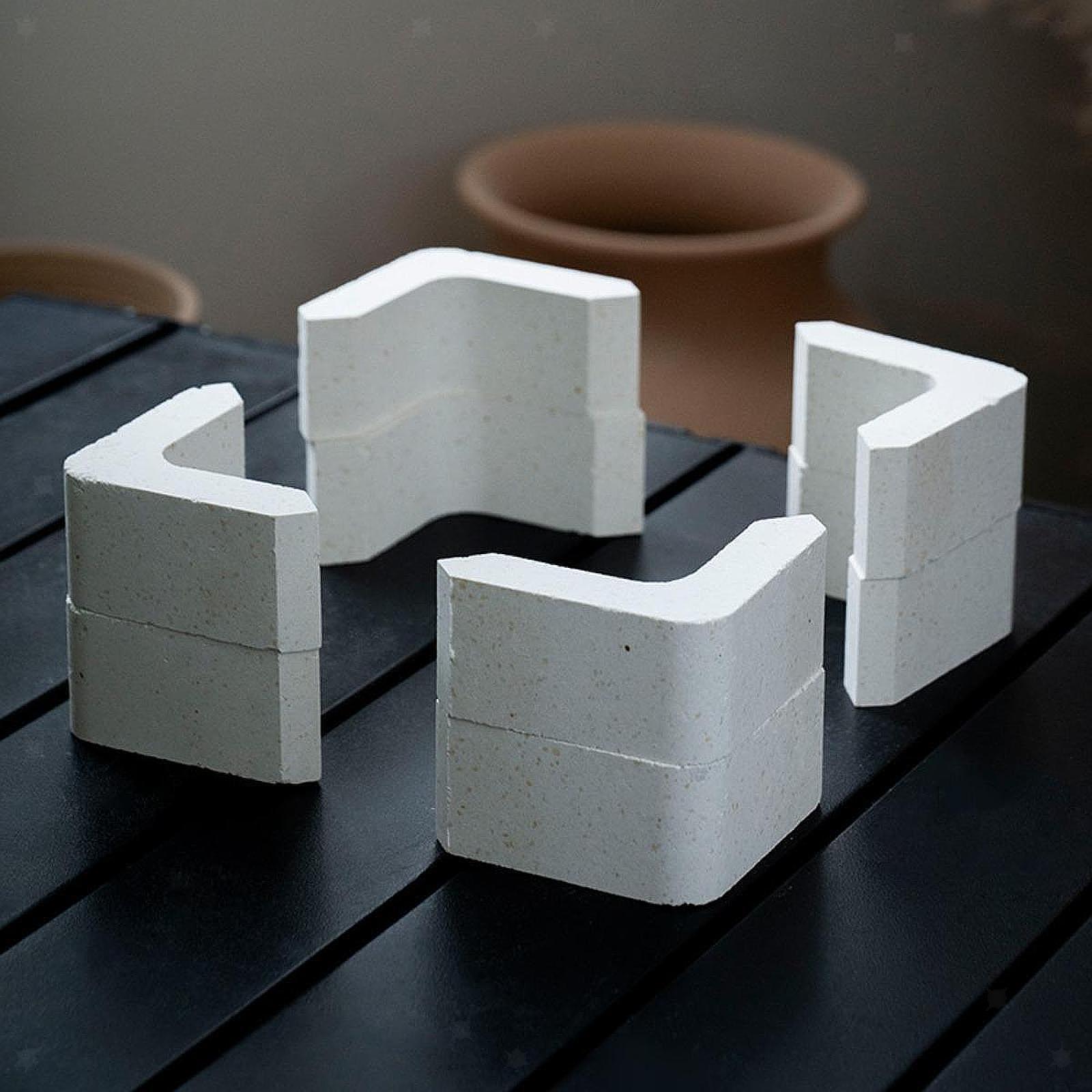 8 Pieces Pottery Kiln Shelf Supports L Shaped Pottery Kiln Firing Tools