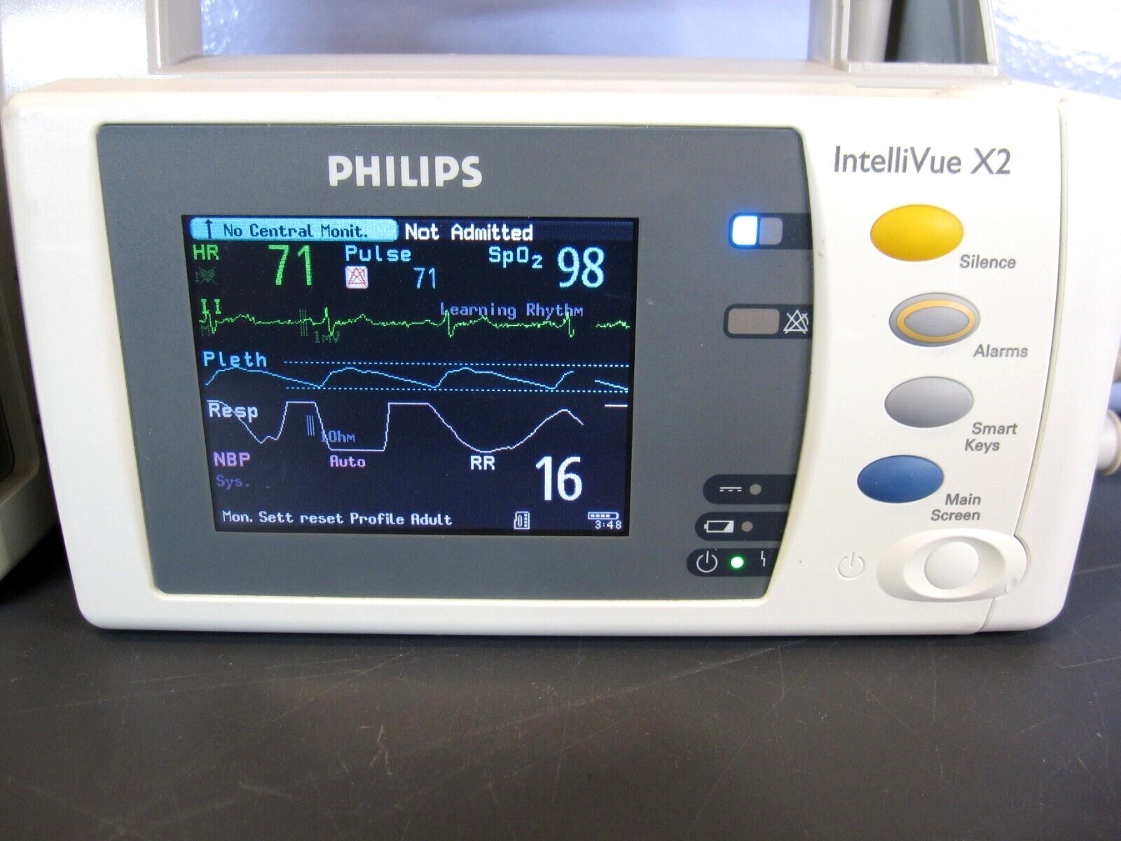 PHILIPS INTELLIVUE X2 MMS M3002A Portable Monitor / Masimo Set, EASI TESTED #E