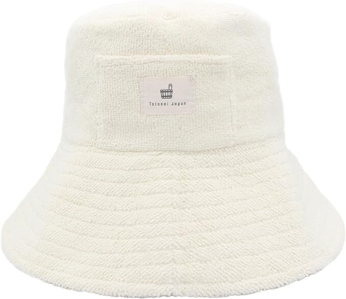 Totonoi Japan Sauna Hat Washable Towel Men's Women's White 58-60cm F/S NEW