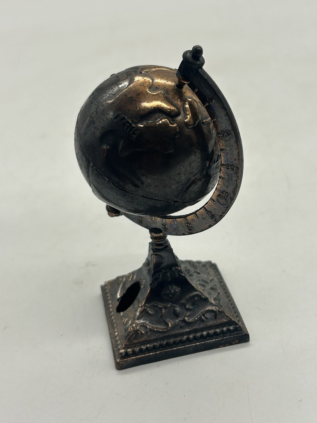 Vintage Die-Cast Pencil Sharpener World Globe