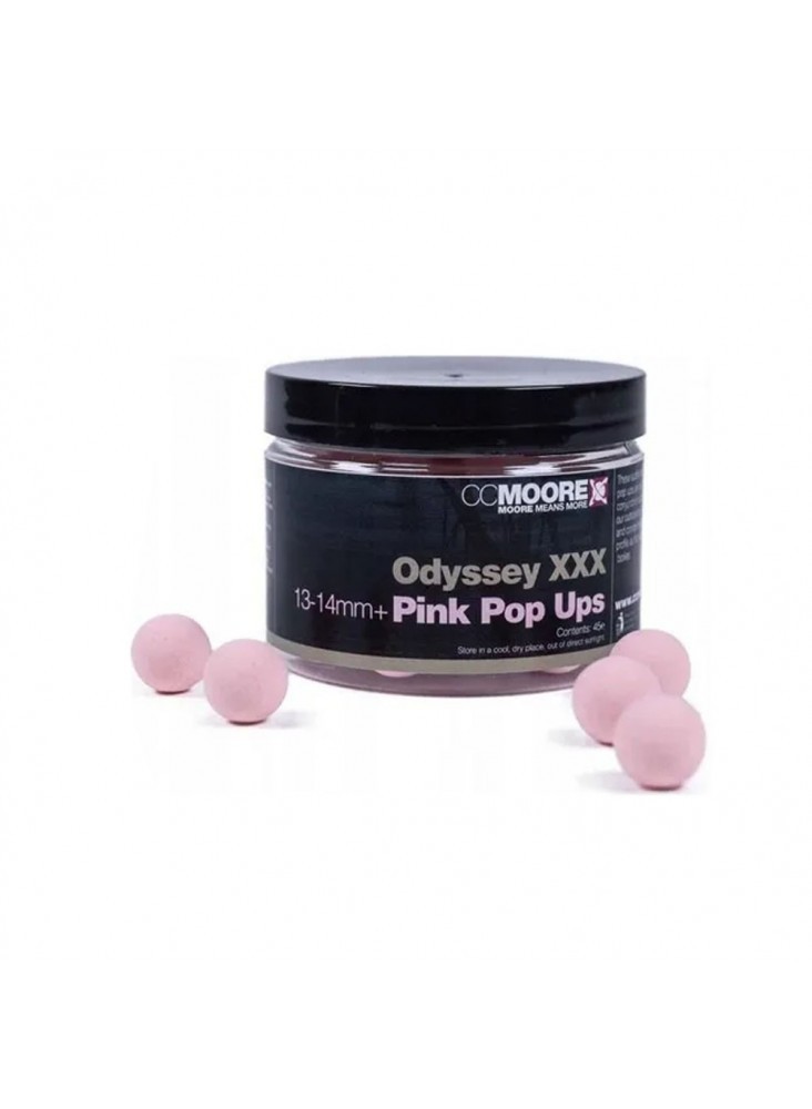 CC Moore Odyssey XXX Pink Pop Ups 14mm Carp Fishing Hookbait Boilies Bait