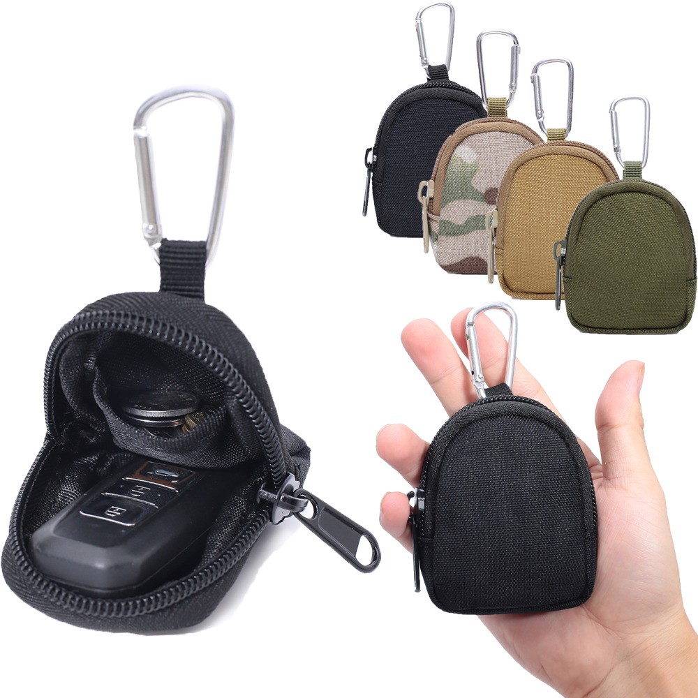 Tactical Coin Pouch Waist Bag Multifunctional Molle Purse Earphone Holder Bag US