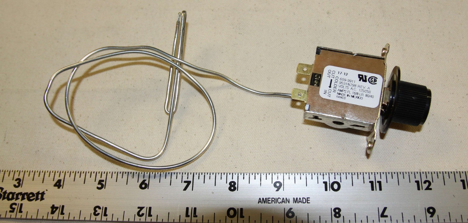 Brand new thermostat, fits Pepsi Machines, Coke Machines, Dixie Narco