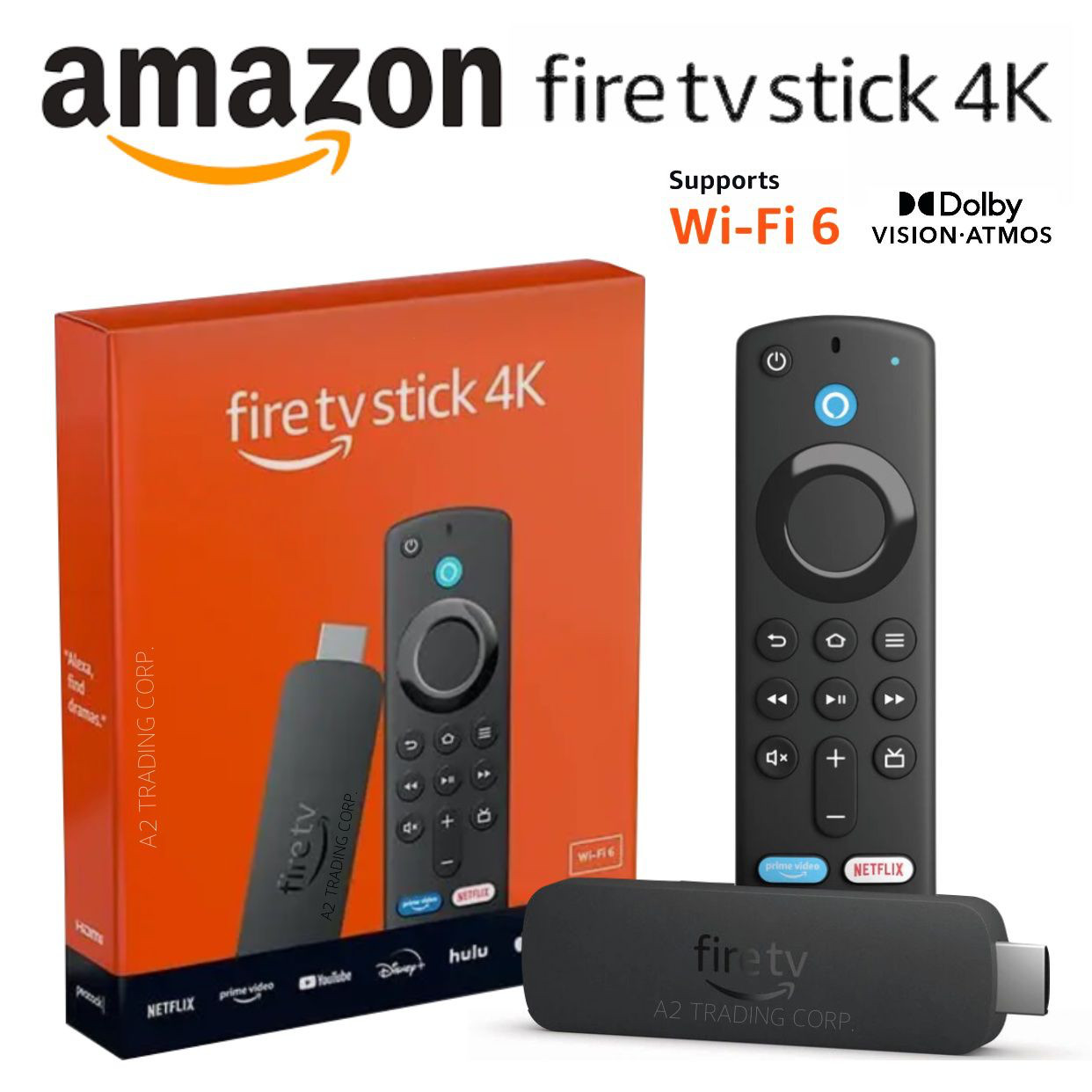 Amazon Fire TV Stick 4K (newest model) with AI-powered Fire TV Search, Wi-Fi 6