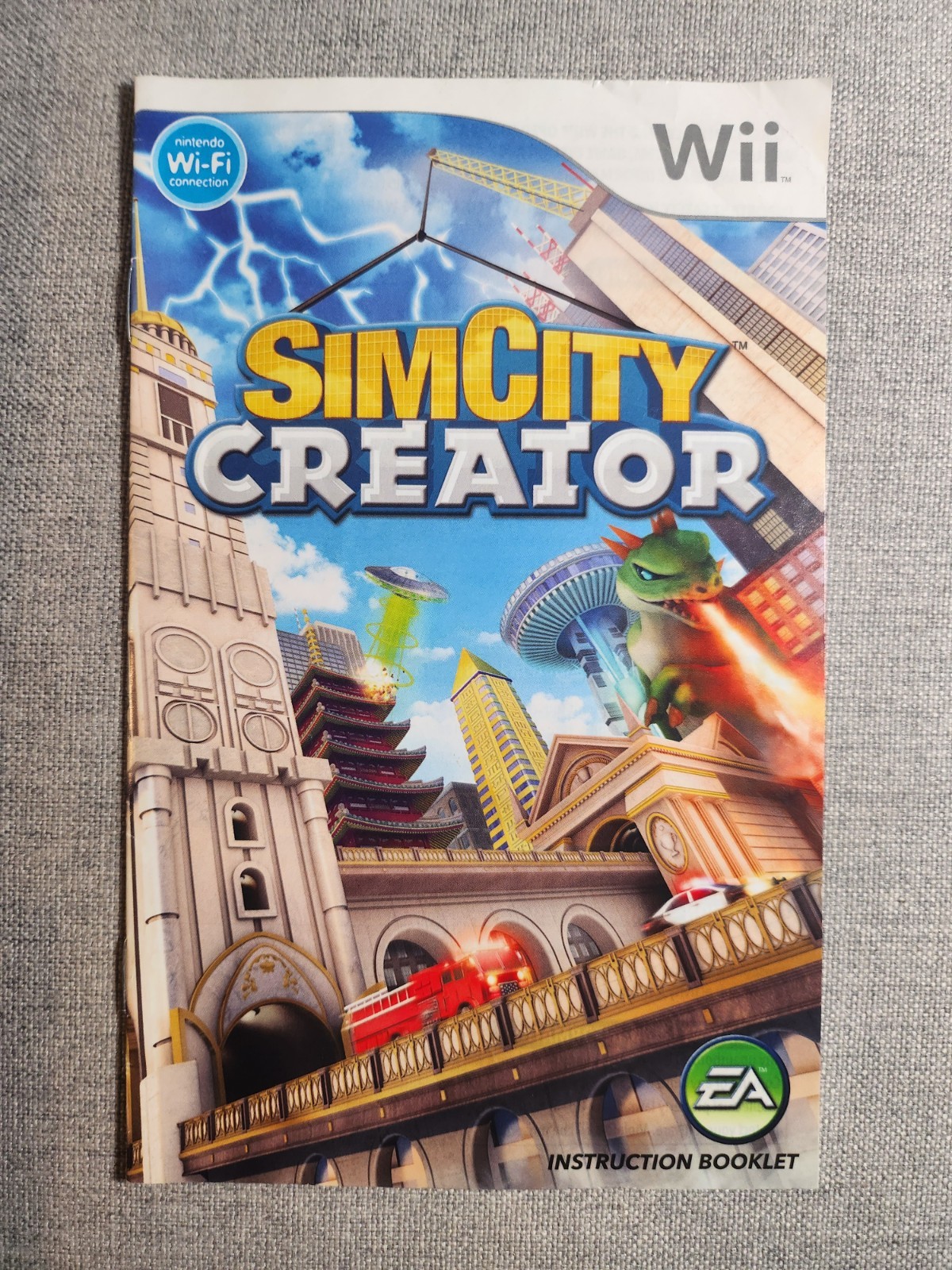 SimCity Creator Instruction Manual Only - Nintendo Wii