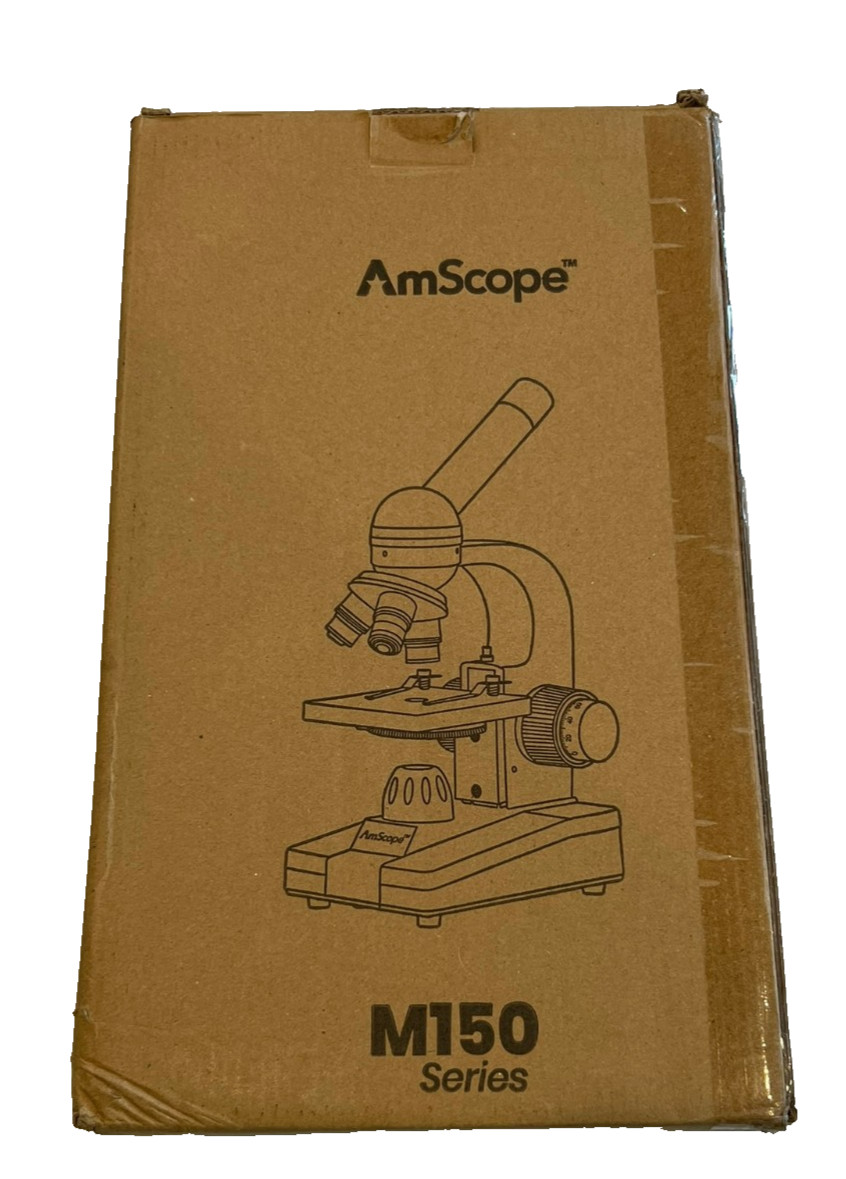 AmScope M150C Student Compound Microscope 40X-1000X LED Monocular