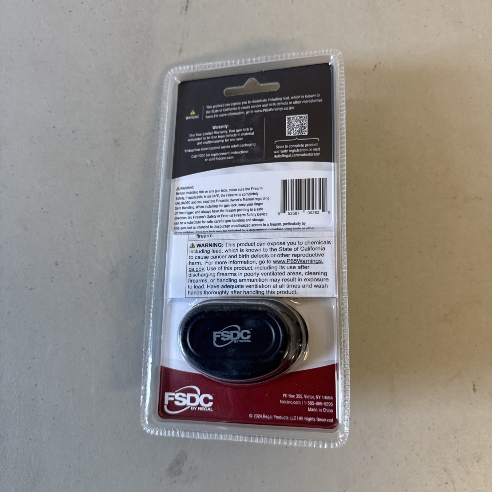 FSDC-TL4379RCB California DOJ-Approved Combination Trigger Gun Lock