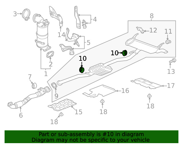 Genuine GM Front Pipe Insulator 25980549
