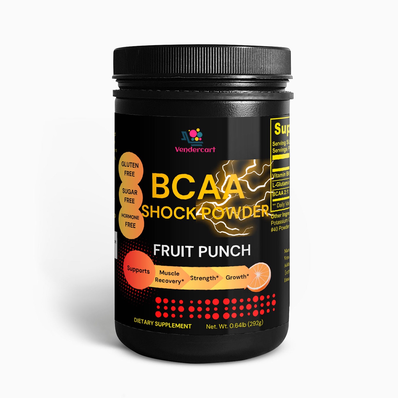 BCAA Post Workout Powder  Amino Acids + Electrolytes Performance Cotton Candy