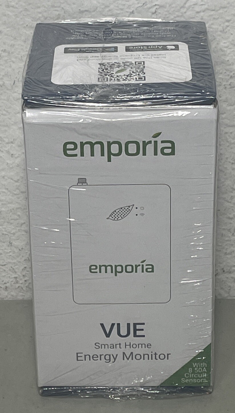 Emporia Gen 2 X002MBVKRN Vue Smart Home Energy Monitor 8 50A Circuit Sensors