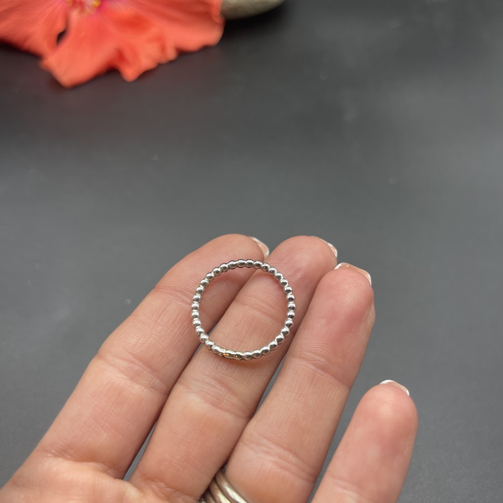 Stunning Unique Handmade 925 Sterling Silver Stackable Band Ring #B103