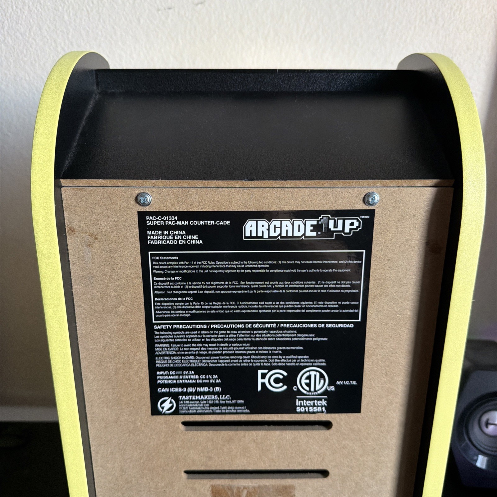 Arcade1Up Super Pac-Man Counter Top Arcade Machine 4 Games; Clean And Working