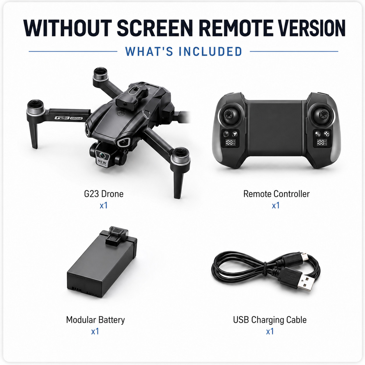 G23 8K Dual Camera Foldable Drone Brushless Motor Obstacle Avoidance WiFi FPV