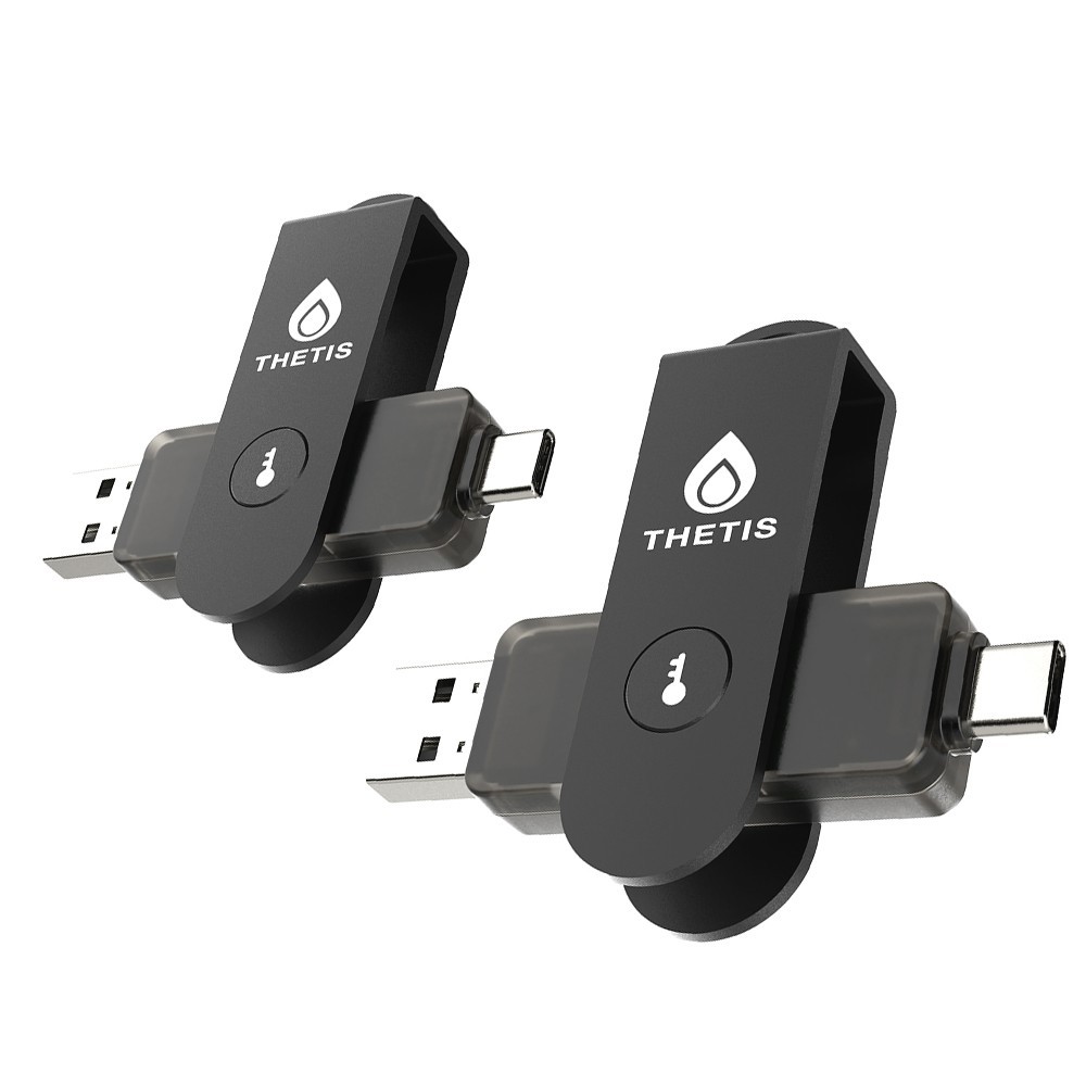 Thetis Pro For Business - 2 Pack FIDO2 Security Key L1 MFA & NFC Passkey Access