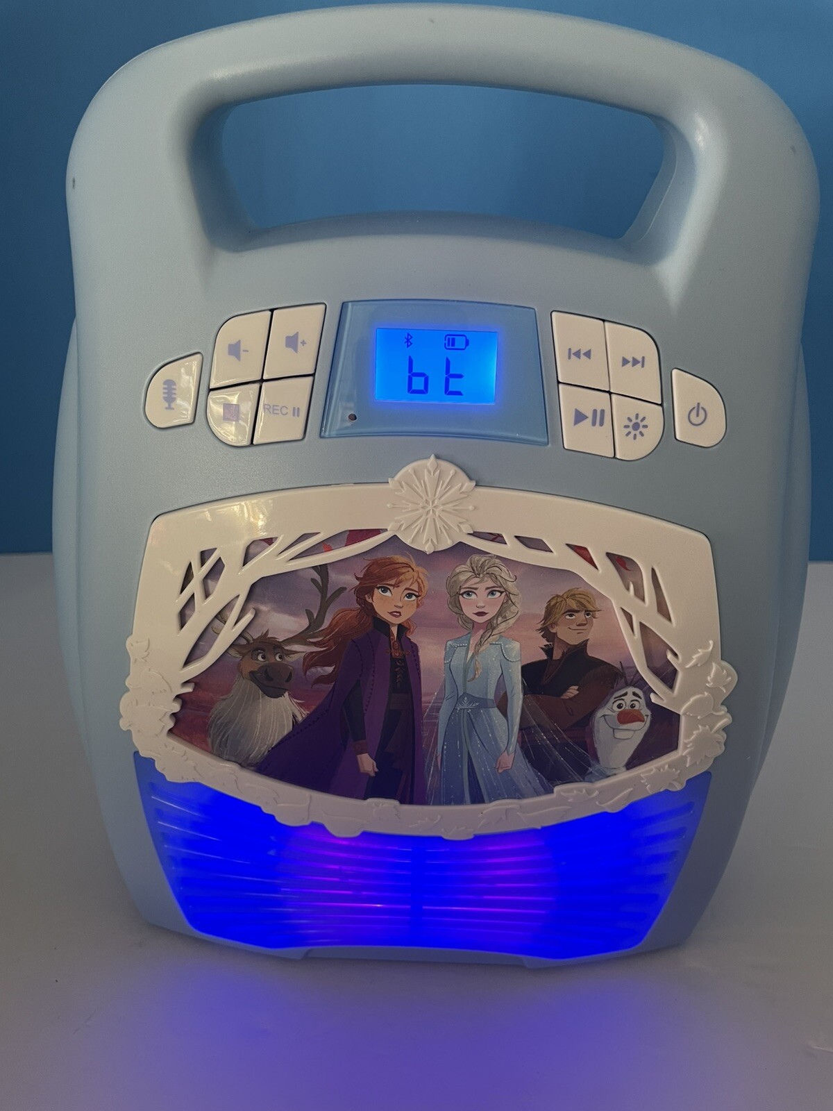 Frozen II Bluetooth MP3 Karaoke System without Microphone Charger Included eKids