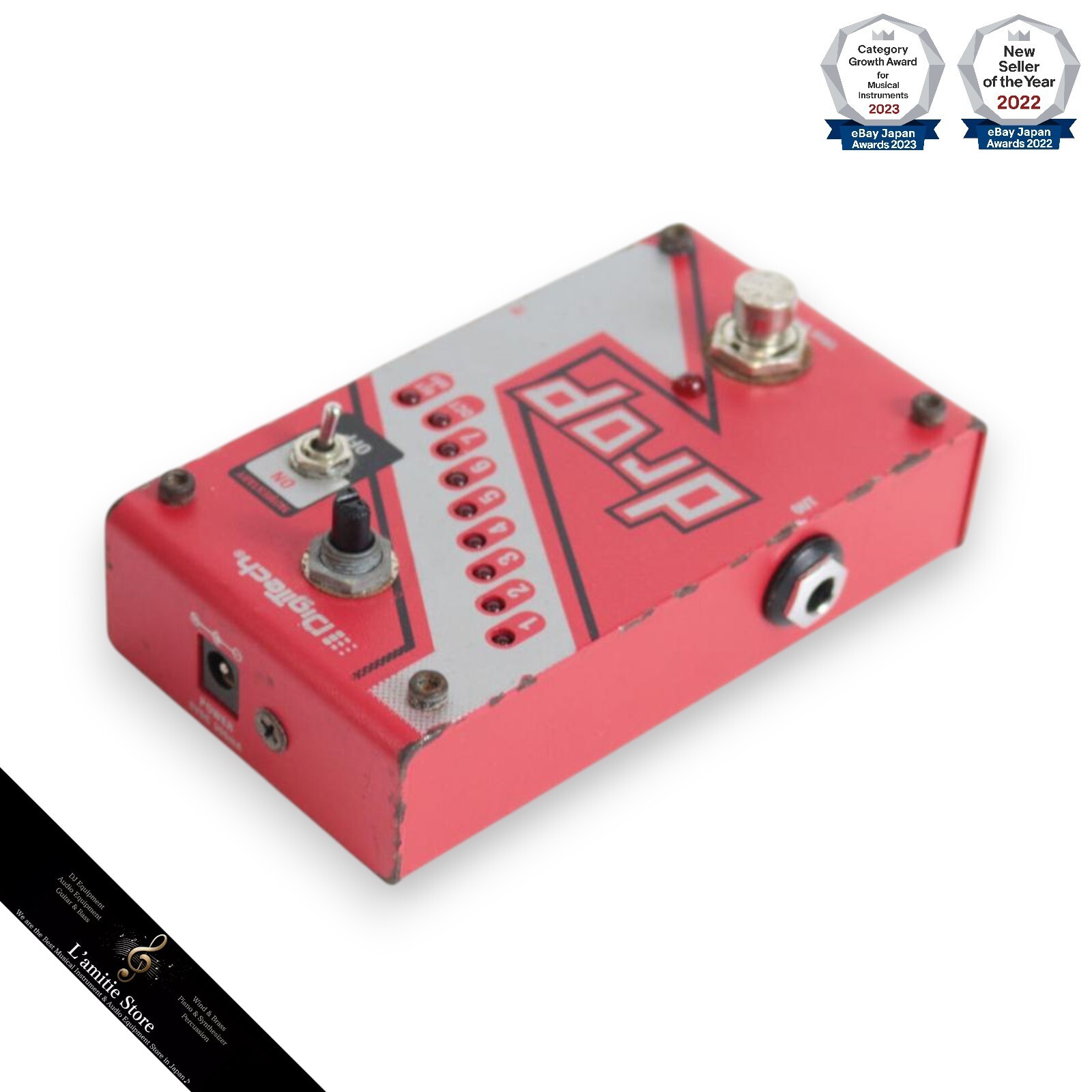 Digitech DROP Compact Polyphonic Tune Pitch Shifter Octaver JP Analog Red Used