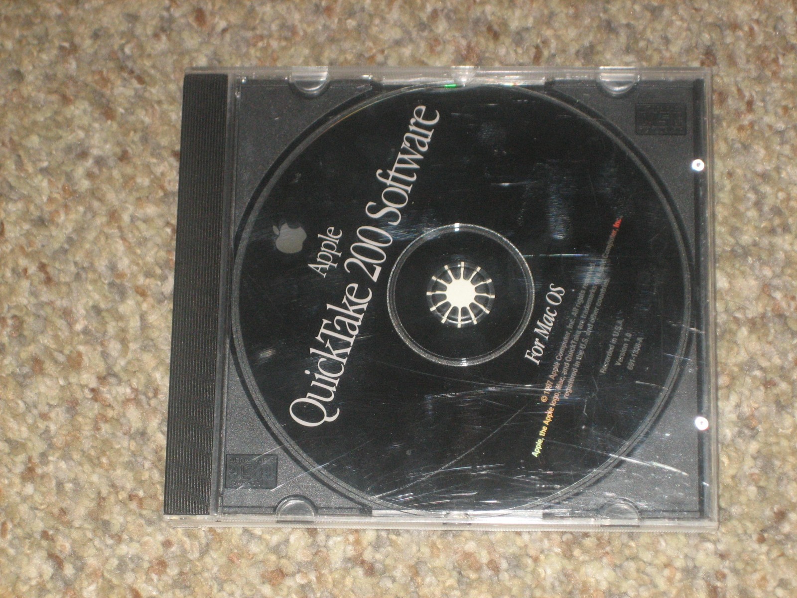 1997 Genuine OEM Apple QuickTake 200 Camera Software CD for Mac OS