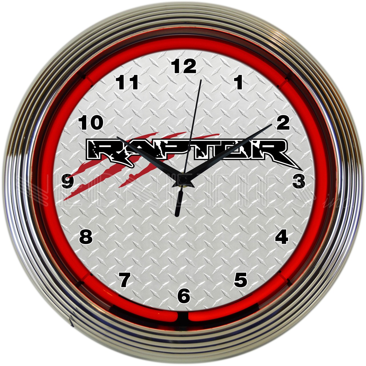 Neon Clock - Ford Raptor F150/Bronco in Red Neon 8FRDRR *FAST & FREE US Shipping