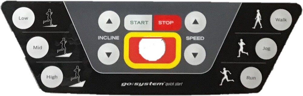 Life Fitness  F3-XX00-0103 Treadmill Membrane Console Switch 1003081-0001