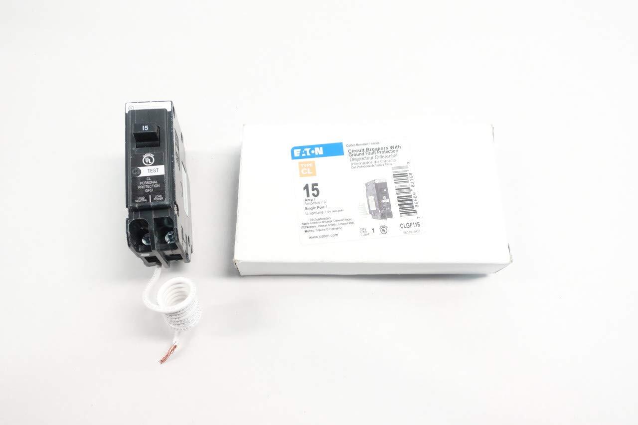 CUTLER HAMMER CLGF115 Circuit Breaker 1P 15A AMP 120V-AC