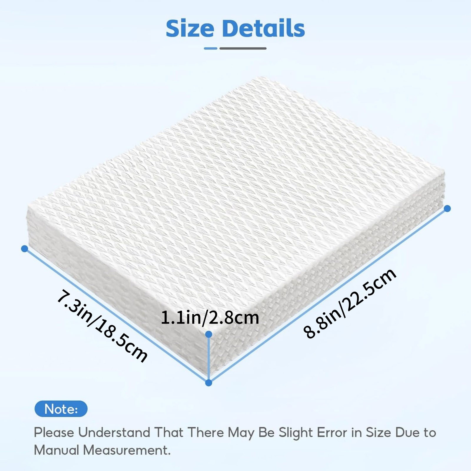 For Vornado Humidifier Wick Pad Replacement Filter 2 Pack for Model EV100 EV200