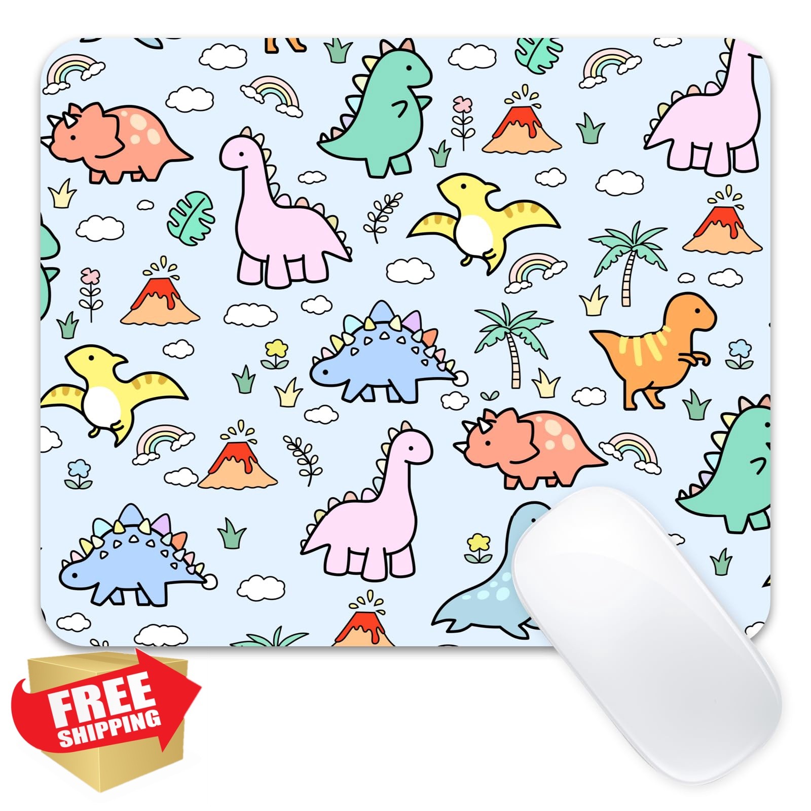 Stanoha Blue Dino Mousepad