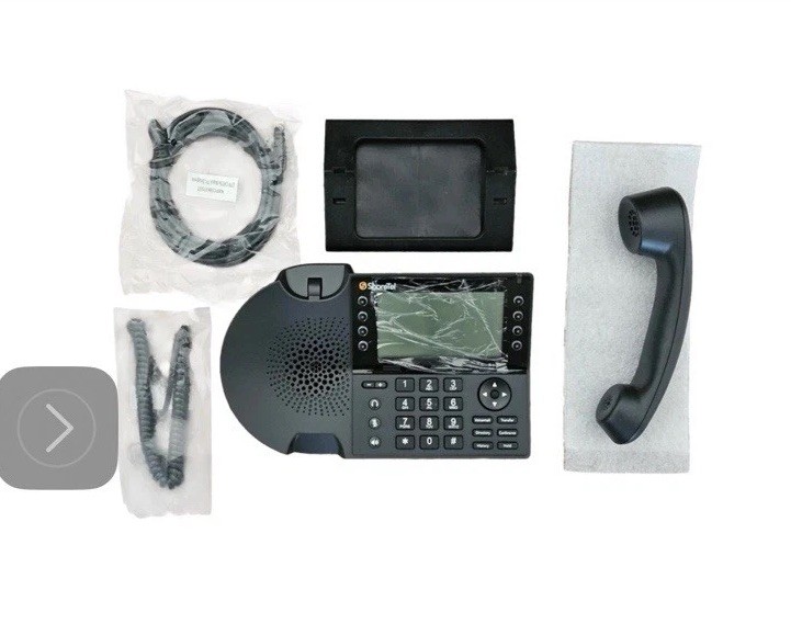 LOT OF 30 SHORETEL/MITEL IP480 Includes: Phone, Handset/Cord, Stand, & ETH Cable