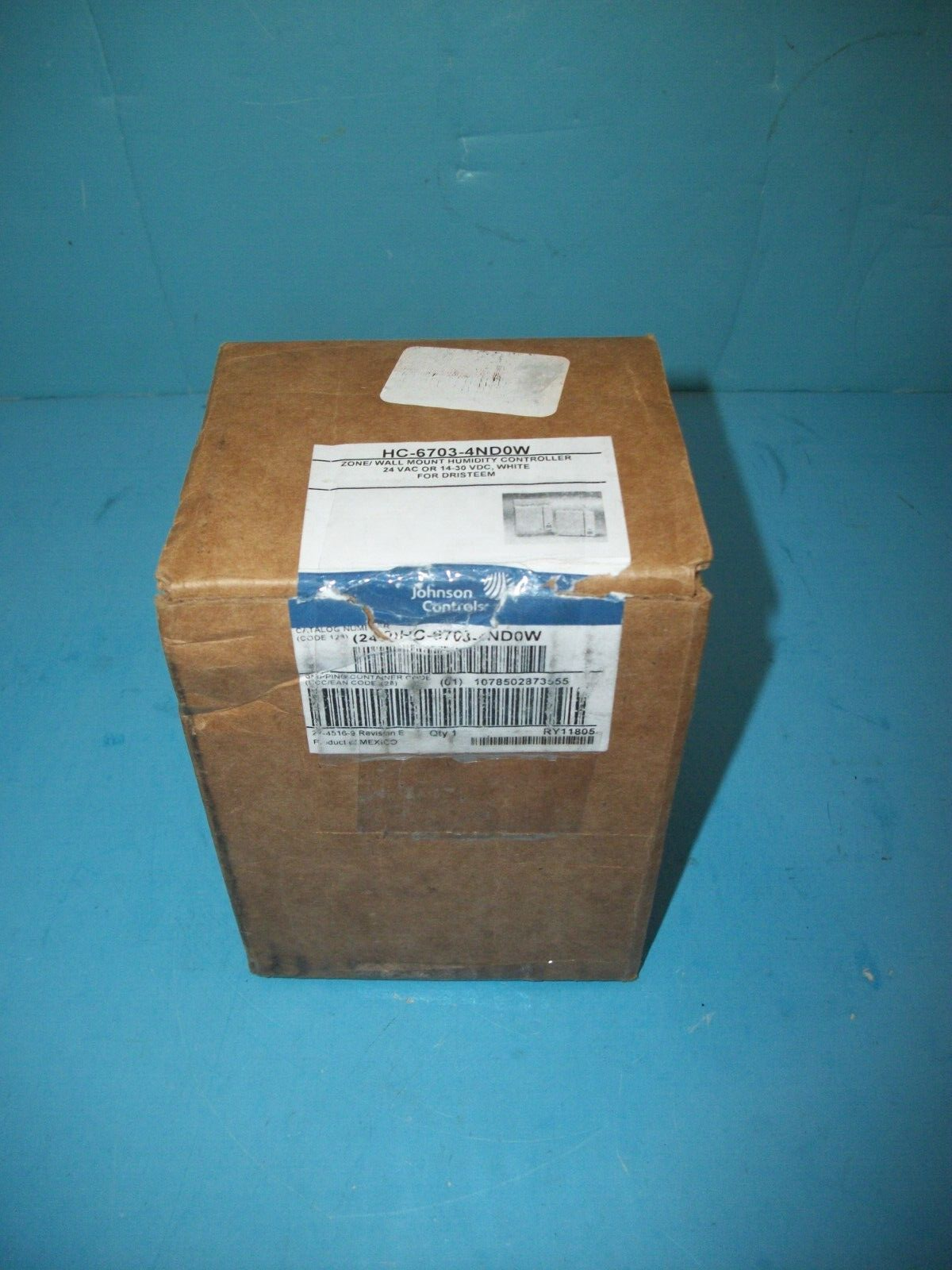 Johnson Controls HC-6703-4ND0W Zone/ Wall Mount Humidity Controller White