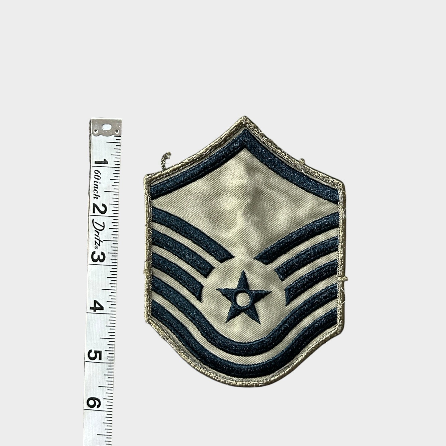 USAF United States Air Force Master Sergeant Subdued Patch • 3-14 x 4 1/2"