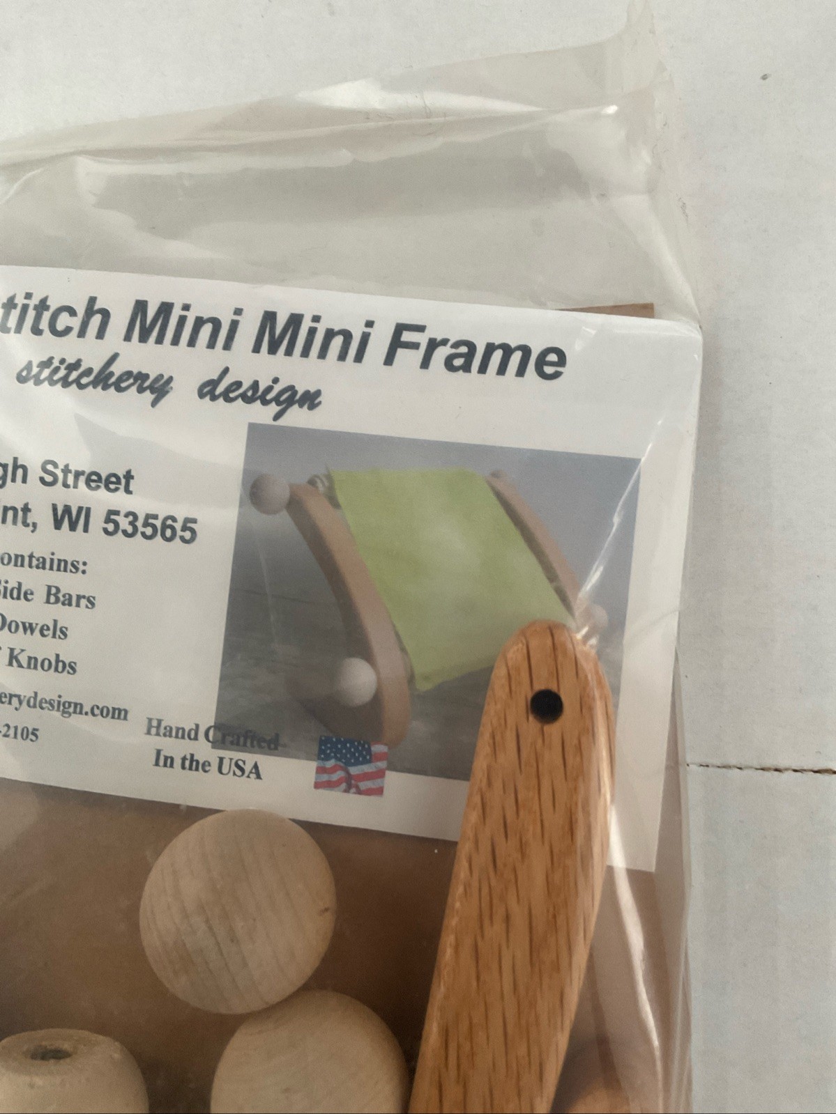 Lap Stitch Mini Mini Frame With 7” Dowels, New