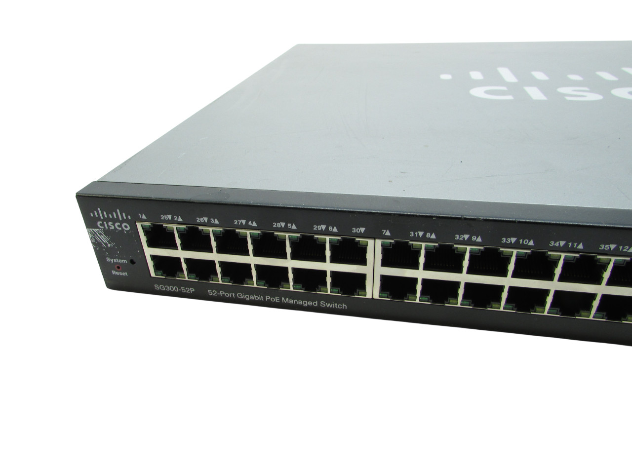 Cisco SG300-52P-K9 SG300-52P 52 Port Gigabit PoE Switch No Rack Ears