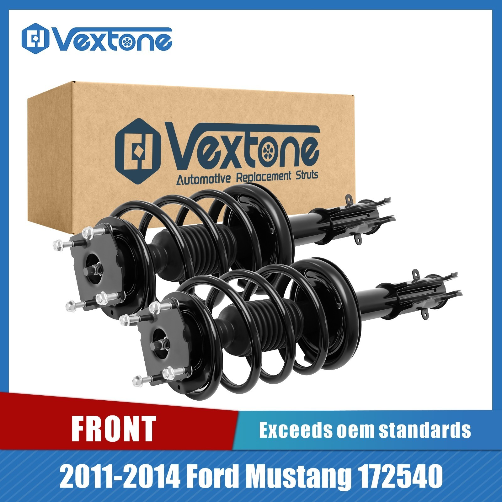 Pair Front struts complete assembly for Ford Mustang 2011 2012 2013 2014