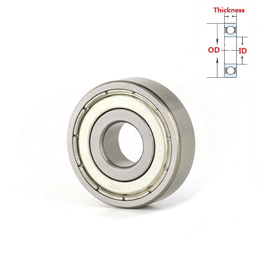 6900ZZ-6909ZZ Miniature Deep Groove Ball Metal Shielded Bearings Bearing Steel