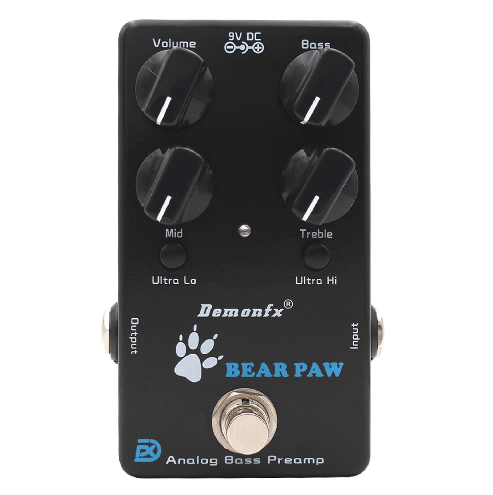 Demonfx BEAR PAW Analog Bass Preamp Bass Effect Pedal With True Bypass  CA