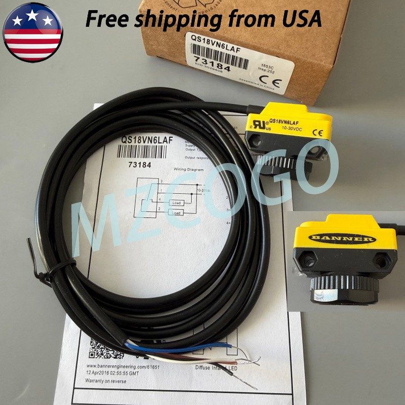 For Banner Engineering QS18VN6LAF 73184 Photoelectric Sensor Switch QS18VN6LAF