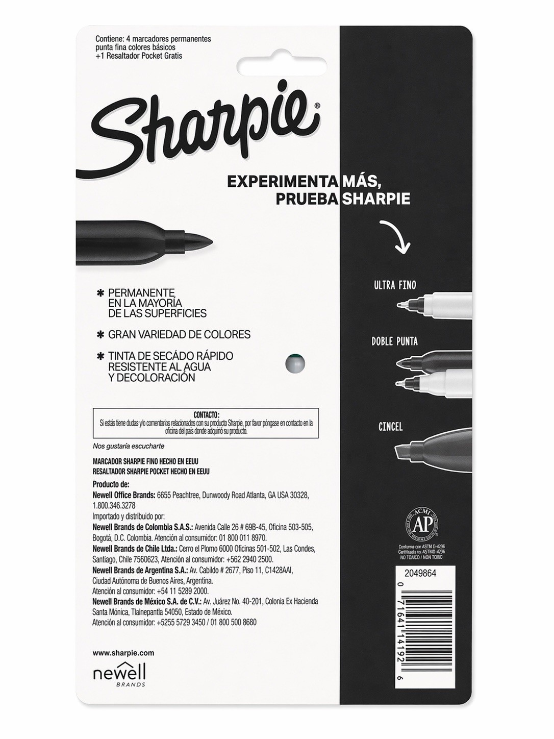 Sharpie Fine Point Permanent Markers 2 Pack 10 Count Assorted + Highlighter