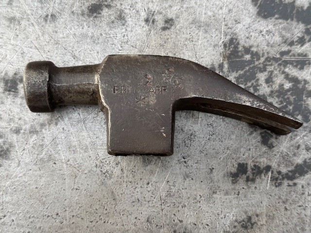 Antique Vintage Pritzlaff Hardware Claw Hammer Head
