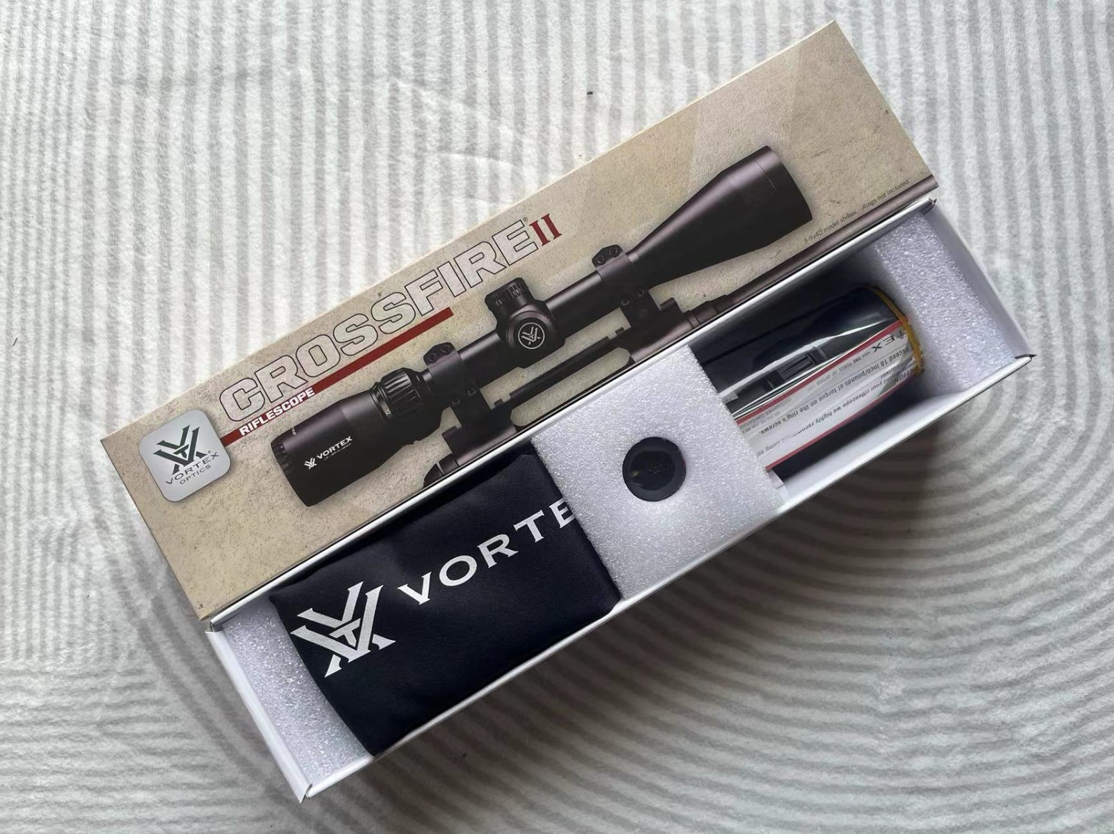 VORTEX Crossfire II 4-12x44mm V-Plex MOA Reticle 1in Riflescope (CF2-31013)