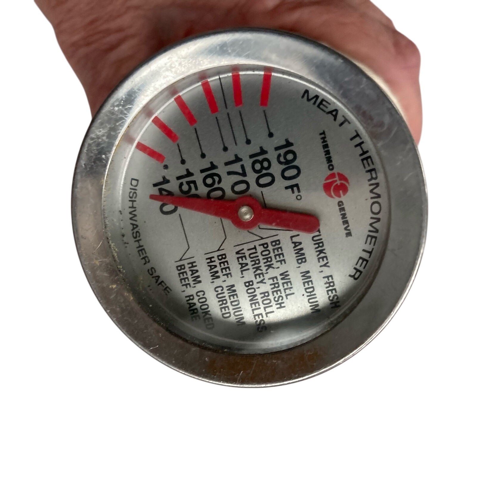 Vintage Thermo Serve Stainless Steel 5" Meat Thermometer