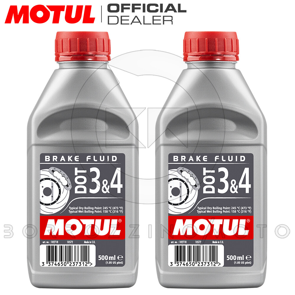 1Lt MOTUL DOT 3 & 4 LIQUID OIL FLUID BRAKES 100% SYNTHETIC UNIVERSAL MOTORCYCLE