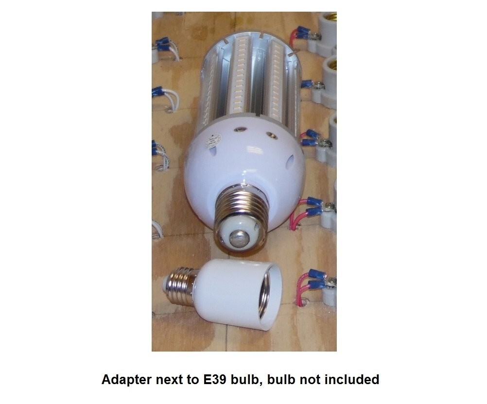 E26 to E39 Medium Screw to Mogul Socket Light Bulb Floor Lamp Adapter Converter