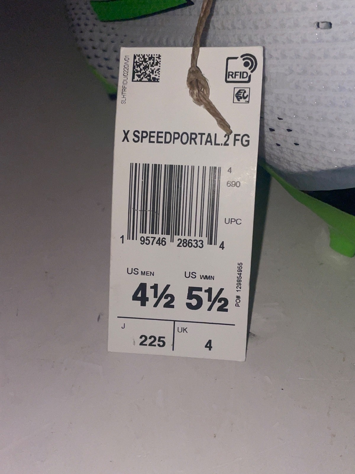 Adidas X Speedportal.2 FG Men's Size 4.5 M Cleats Soccer Shoe Green