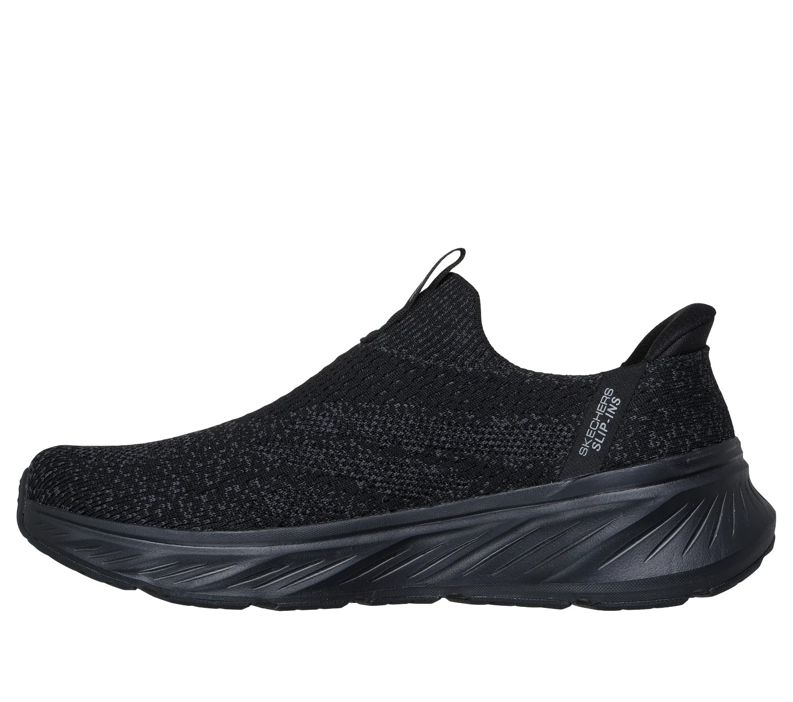 Skechers Shoes Men's Slip ins on Black Wide Fit Hands Free Relaxed Pillow 232839