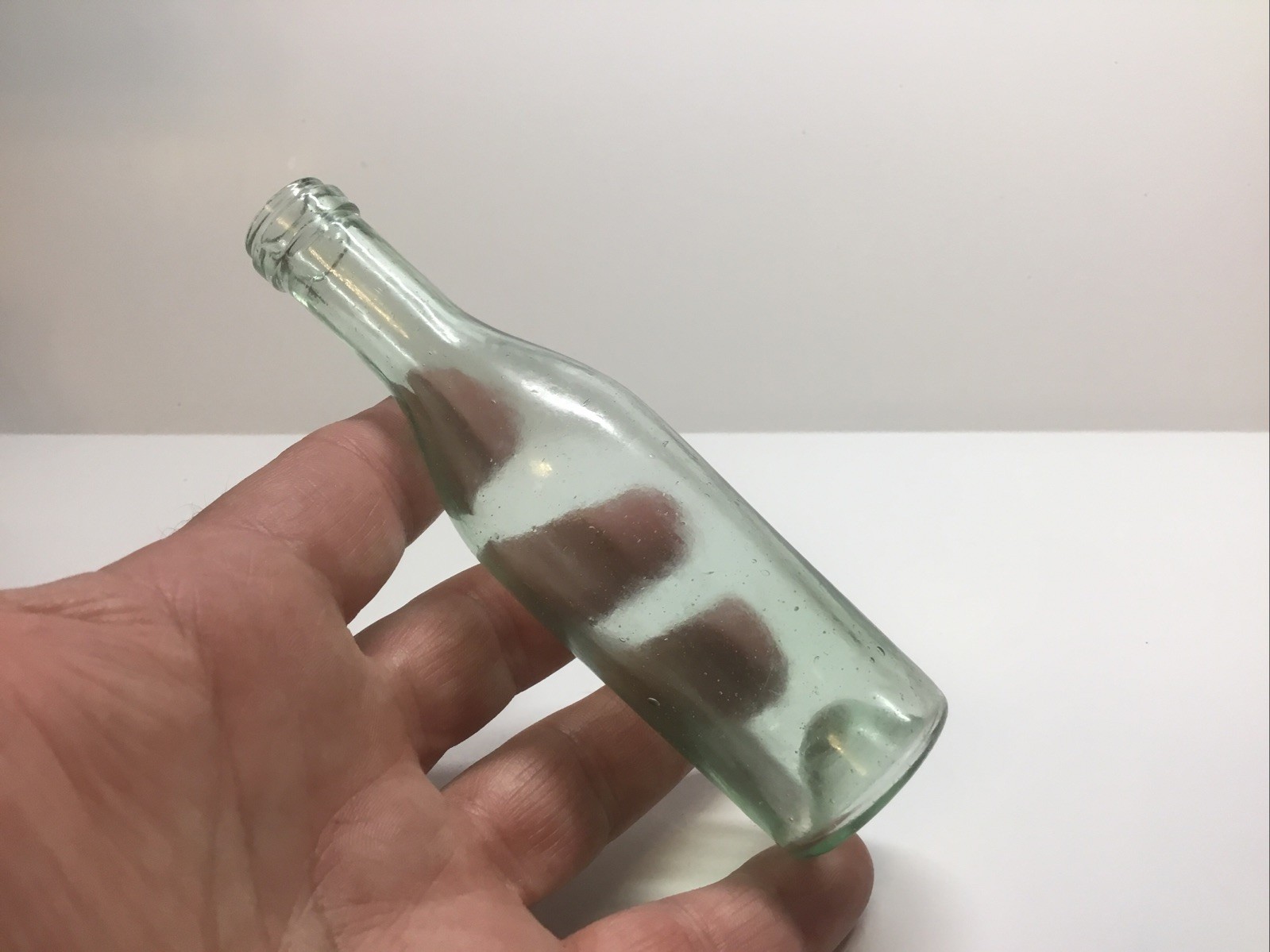 Antique Sample Size Wine Bottle. 5 1/8 Inches Tall.