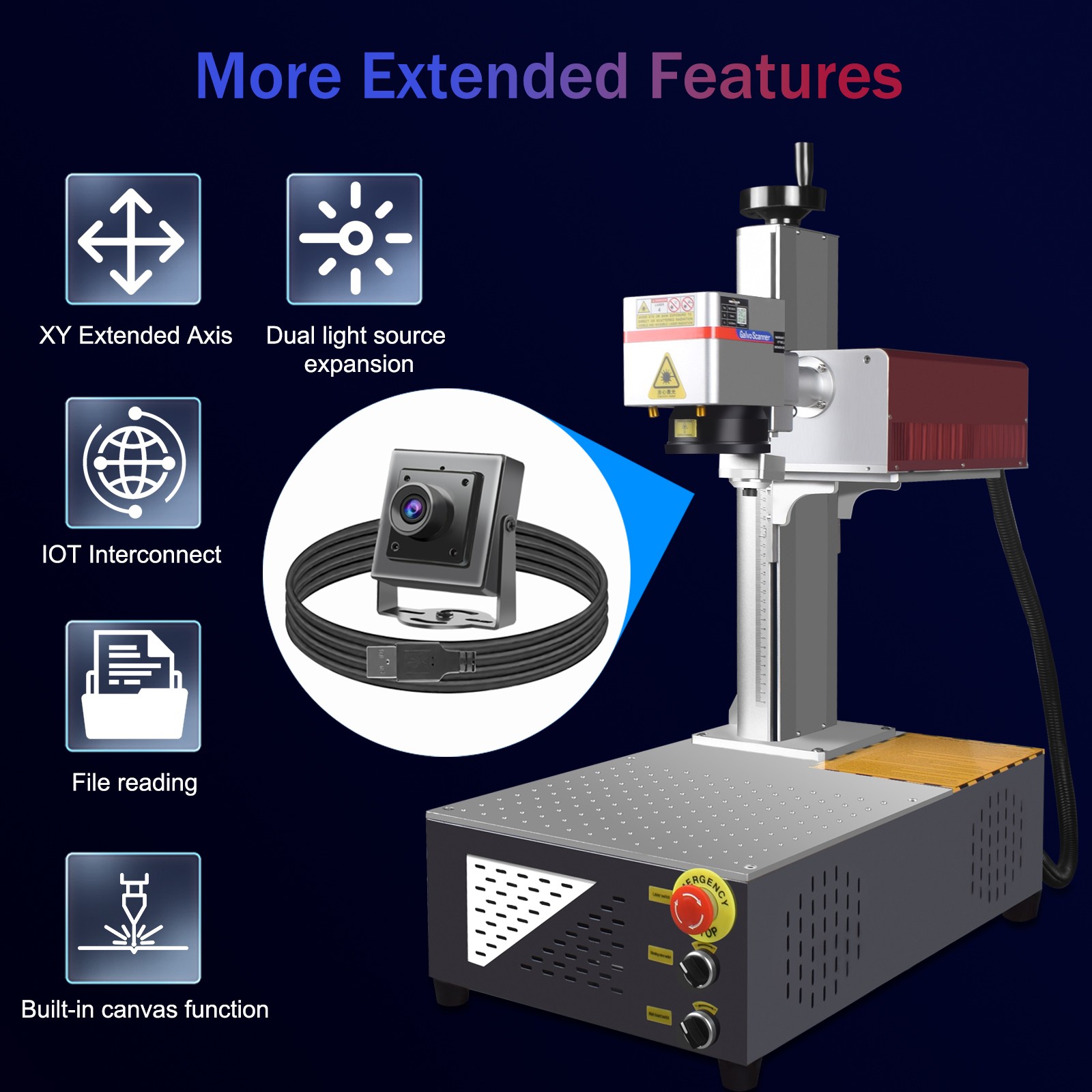 5W UV Flight Marking Machine Visual Position for LOGO Date Barcode Printing US