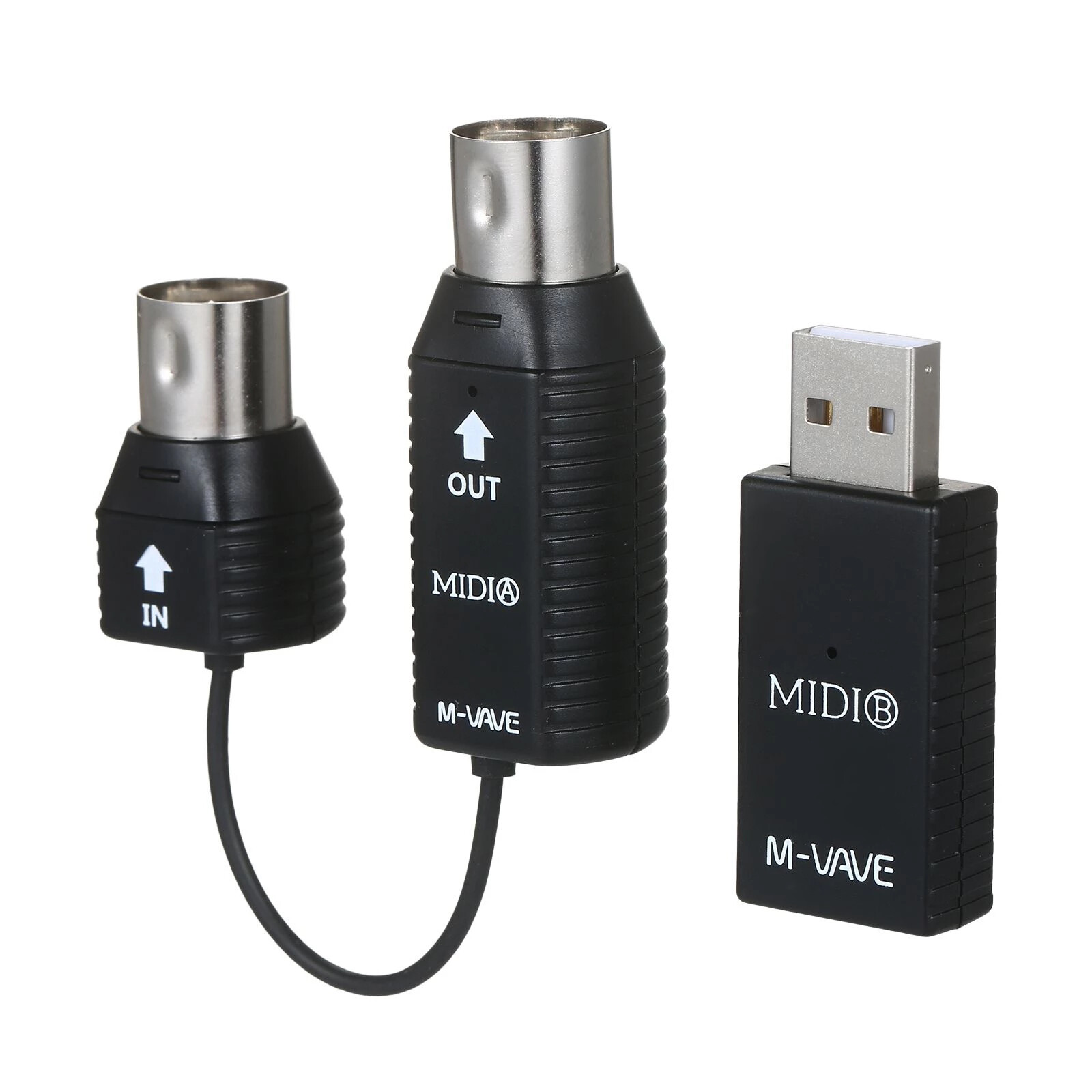 M-VAVE Wireless MIDI Adapter Bluetooth 5-Pin DIN USB Interface Low Latency