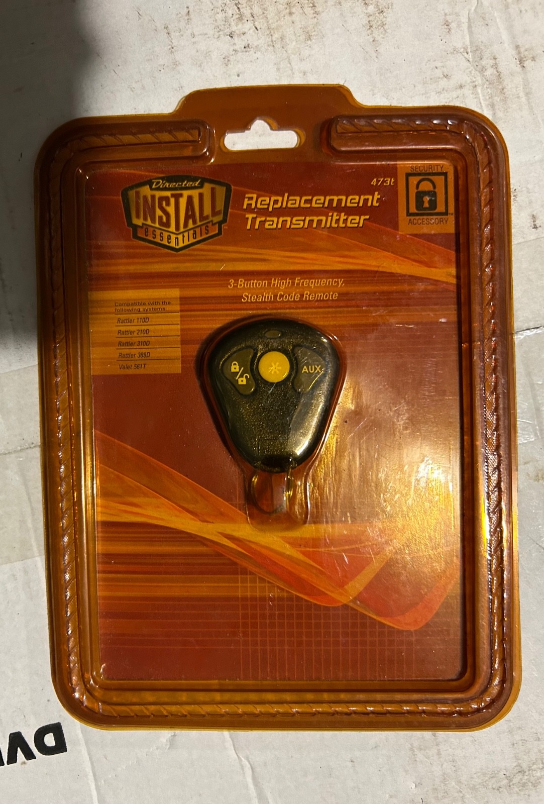4-Button PYTHON (DEI) Keyfob Remote 474P FCC ID EZSDEI474P